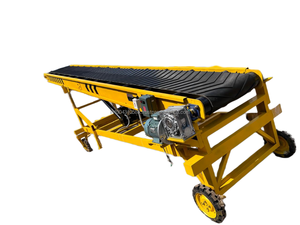 Camión contenedor portátil ajustable, transportador de tornillo flexible de acero inoxidable, correa de goma, núcleo de fabricación, carga de planta - Product Image 2