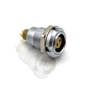 Fgg yumurta uyumlu dairesel kendinden kilitleme tıbbi bağlantı kablosu Metal kabuk 4 5 Pin 1B serisi itme çekme dişi konnektör - Product Image 3
