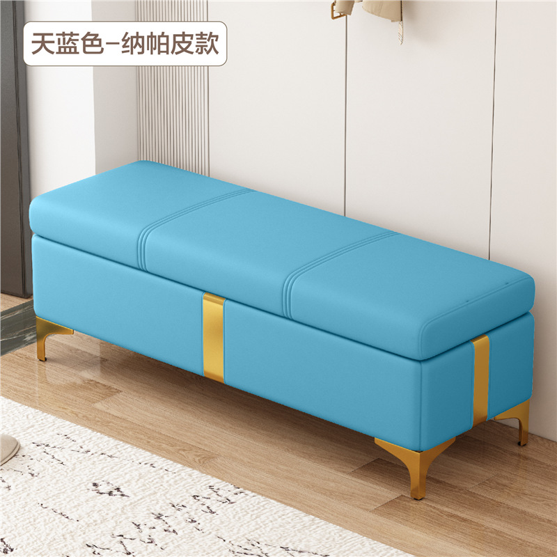 Sky blue (with gold-colored Nappa leather base)