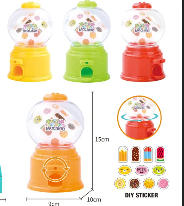 Vente en gros d'enfants cadeaux de fête d'anniversaire pour enfants distributeur de machine à bonbons Twist jouets de bonbons doux pour les enfants