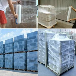 ม้วนห่อพาเลทเนื้อนิ่มกันความชื้นสำหรับการเคลื่อนย้ายฟิล์มยืด LDPE โปร่งใส - Product Image 5