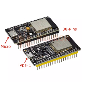 Scheda di sviluppo ESP32 modulo IoT a 38 Pin (WIFI + BT) CP2102/CH9102X Micro/Type-C - Product Image 3
