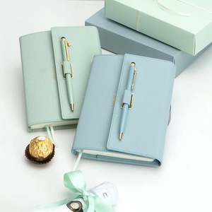 Nuevo cuaderno triple A5 impermeable macaron fresco de alta calidad con modelos de bolígrafo Bloc de notas con juego de bolígrafos libro - Product Image 4