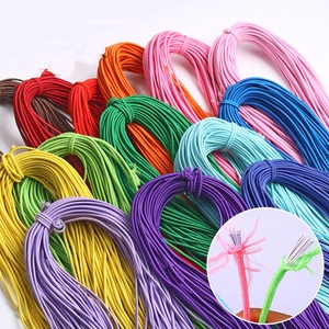 OKAY <strong>High</strong> <strong>Quality</strong> 2MM Assorted Color Round Elastic Rubber Rope <strong>String</strong> for Bracelets, Necklace, Jewelry Making and Crafts - Product Image 2