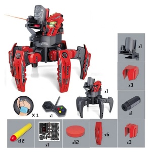 2.4G telecomando elettrico spider robot di rilevamento della gravità intelligente robot da combattimento gioco di tiro con doppio giocattolo