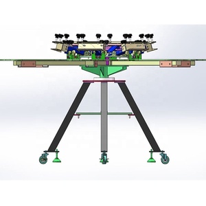 Prezzo competitivo di alta precisione serigrafia macchina 6 colore 6 stazione manuale T-Shirt macchina serigrafia - Product Image 6