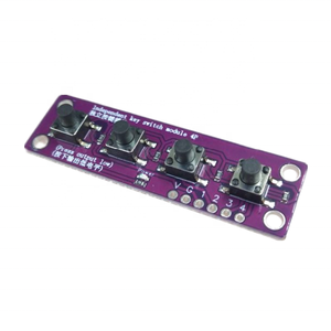 Berühren Sie das Vier-Tasten-Schalter modul, das mit dem Sensor Raspberry PI 51 MCU Suite der Entwicklungs platine kompatibel ist
