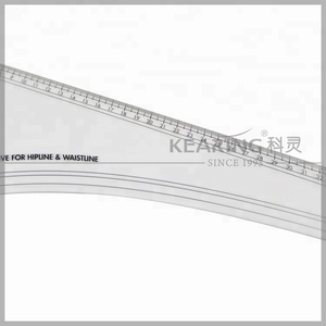 Kearing Acrylic cứng nhắc nhựa tốt nghiệp thiết lập vuông 60cm & 36cm Metric Kích thước đường cong trong suốt cho <span class=keywords><strong>hipline</strong></span> & vòng eo # pm03a - Product Image 4