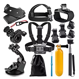 GoPro için 12-in-1 yüksek kaliteli aksesuar kiti uyumlu GoPro Hero 11 10 9 8 siyah dağı Yi K Mijia kılıf Sjcam eylem kamera - Product Image 1