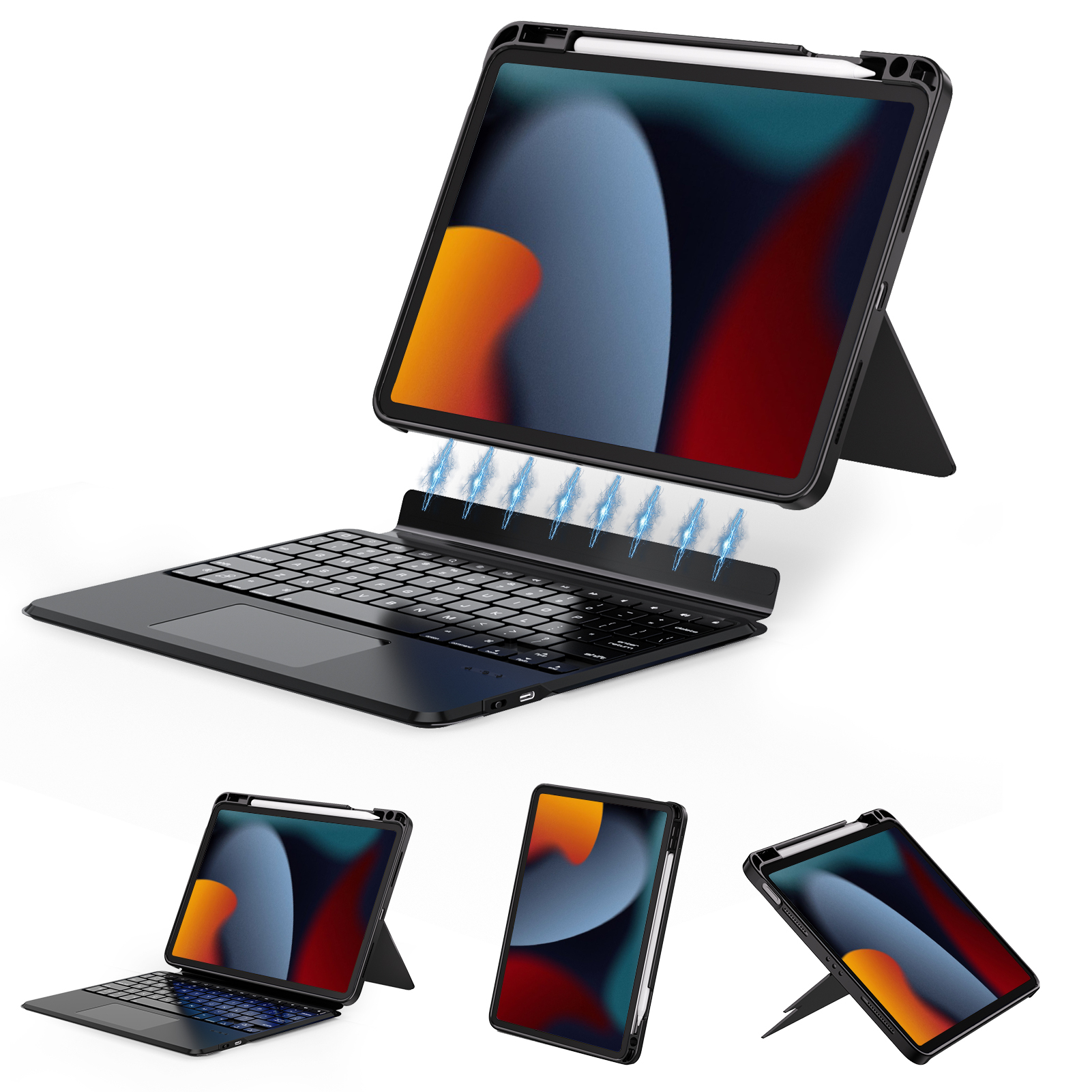 Para iPad 7ª Generación 10.2" (2021) Negro