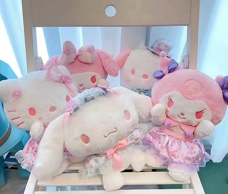 20cm karikatür sevimli Kuromi peluş pembe kitty kedi doldurulmuş Cinnamorol hayvanlar peluş melodi doldurulmuş oyuncak hediye bebek