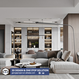 Nueva Zelanda Proyectos residenciales Contemporáneo Concepto 3D Villa de lujo Servicio de diseño de renderizado 3D Diseño de interiores al por mayor - Product Image 1