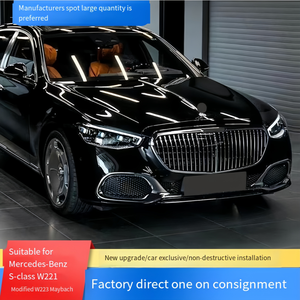 Adatto per il modello Mercedes-Benz classe S W221 di 2008 2013. Per la modifica di W223 Maybach. Paraurti anteriore e Kit carrozzeria grande - Product Image 5