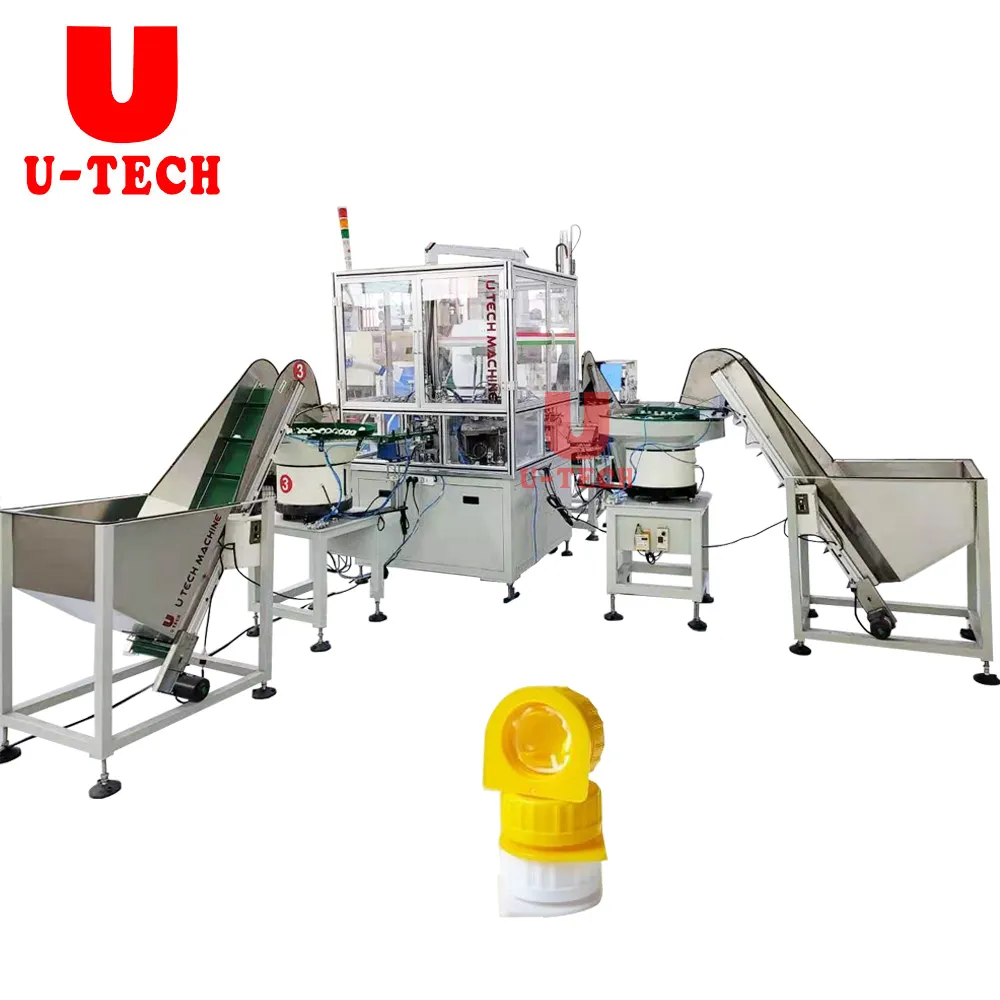 U TECH Automático Leche Jugo Tera Pack Aséptico Ladrillo Cartón Tapa Montaje Máquina Precio