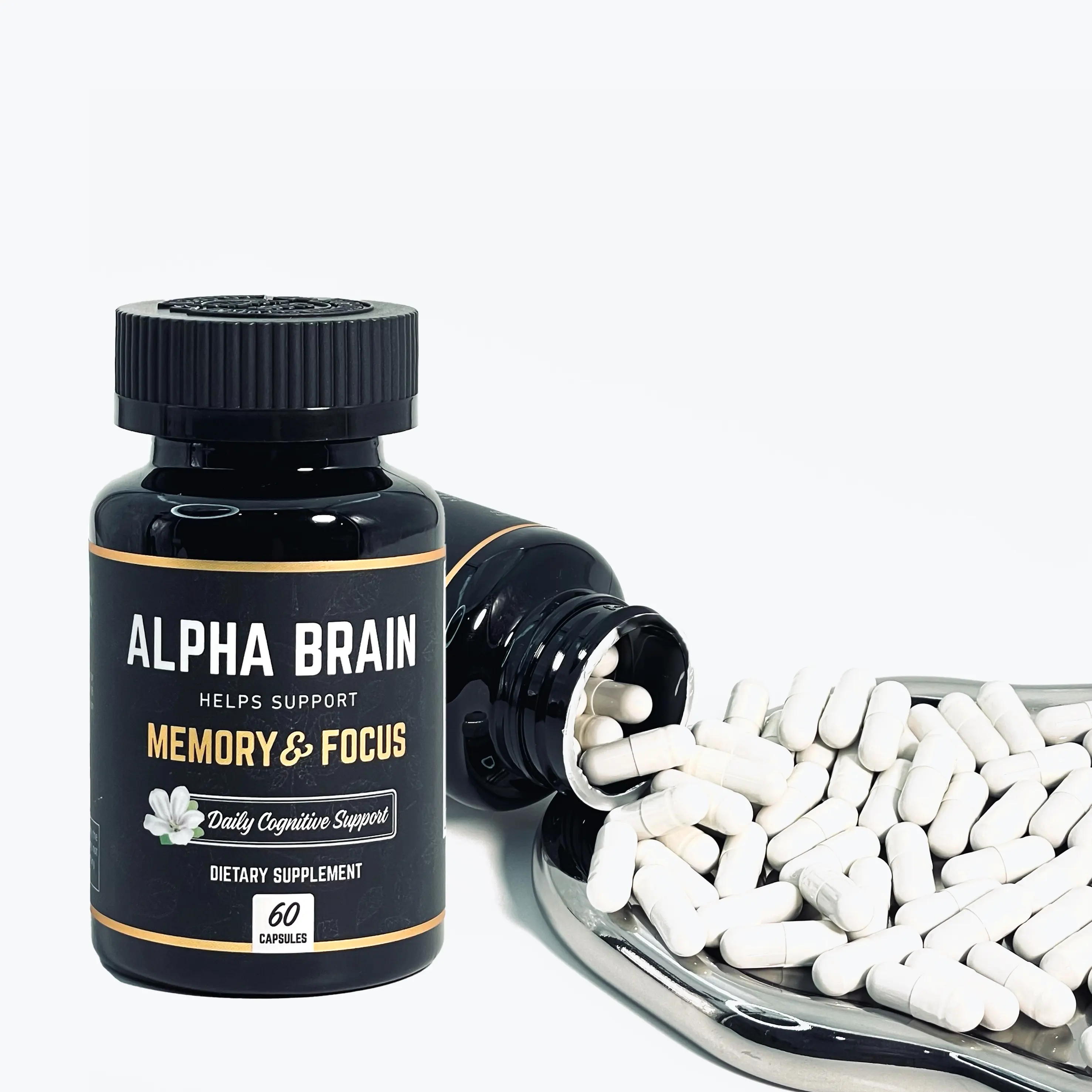 Pillen Brain Supplement Alpha Verbessern Sie die Gedächtnis verpackung Großhandels preis Alpha Brain 60 Kapseln