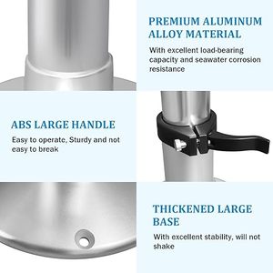 Có thể điều chỉnh RV bảng bệ đứng Chân mới khí nén nâng hợp kim cơ sở gắn kết cho Marine thuyền du thuyền RV & Marine ứng dụng - Product Image 6