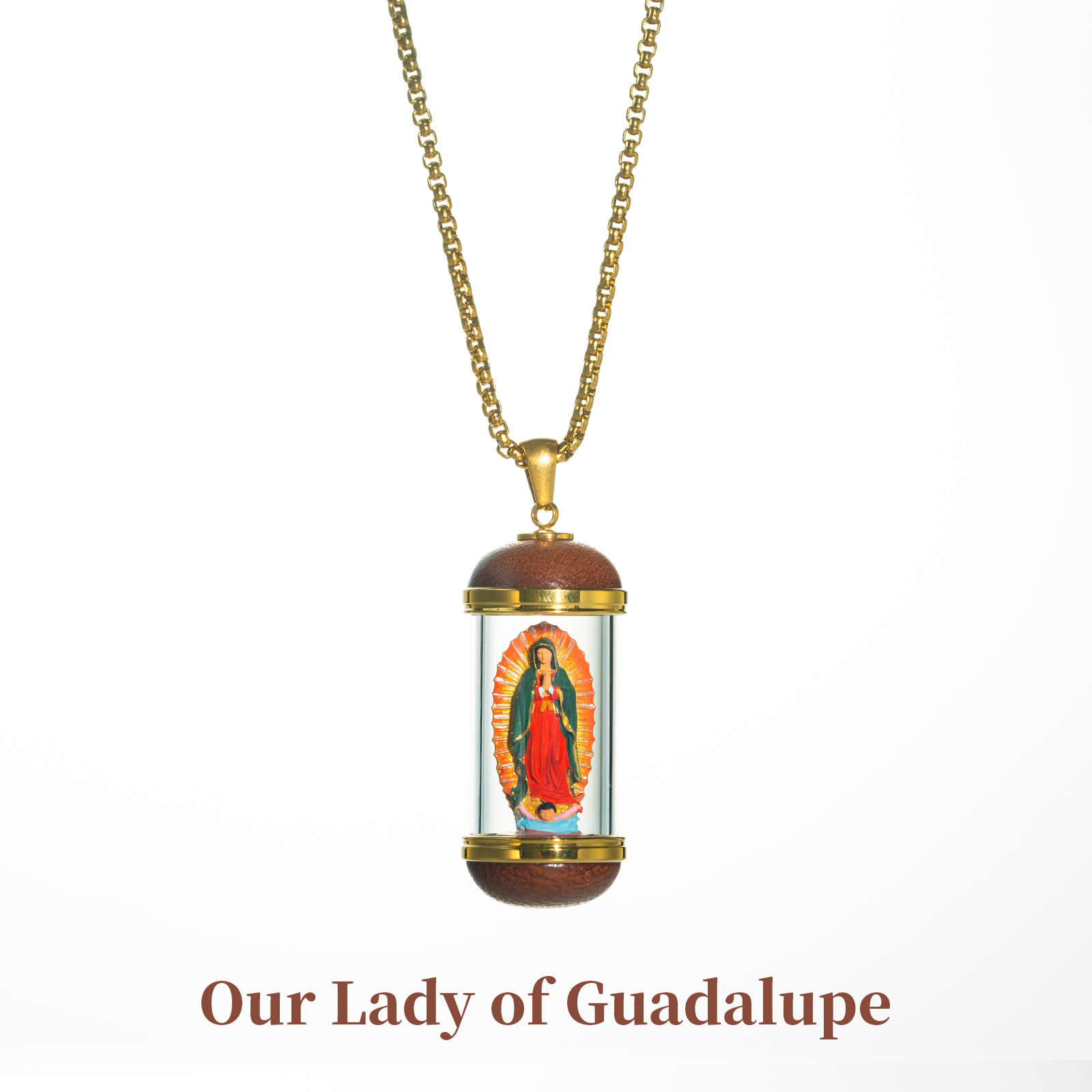 Collier avec pendentif Notre-Dame de Guadalupe - B