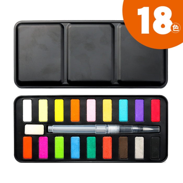 Boîte en fer noir 18 couleurs