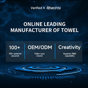 Bộ khăn tắm cao cấp chất liệu cotton 100% mềm mại, thấm hút tốt, màu vàng ánh kim, họa tiết dobby, in logo tùy chỉnh, dành cho phòng tắm và khách sạn - Product Image 6