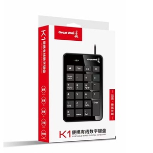 K1 Digital Wired Keyboard 23 Keys Supermarket Receipts Bank Financial Accounting Securities <strong>Notebook</strong> <strong>Computer</strong> Mini Keyboard - Product Image 2