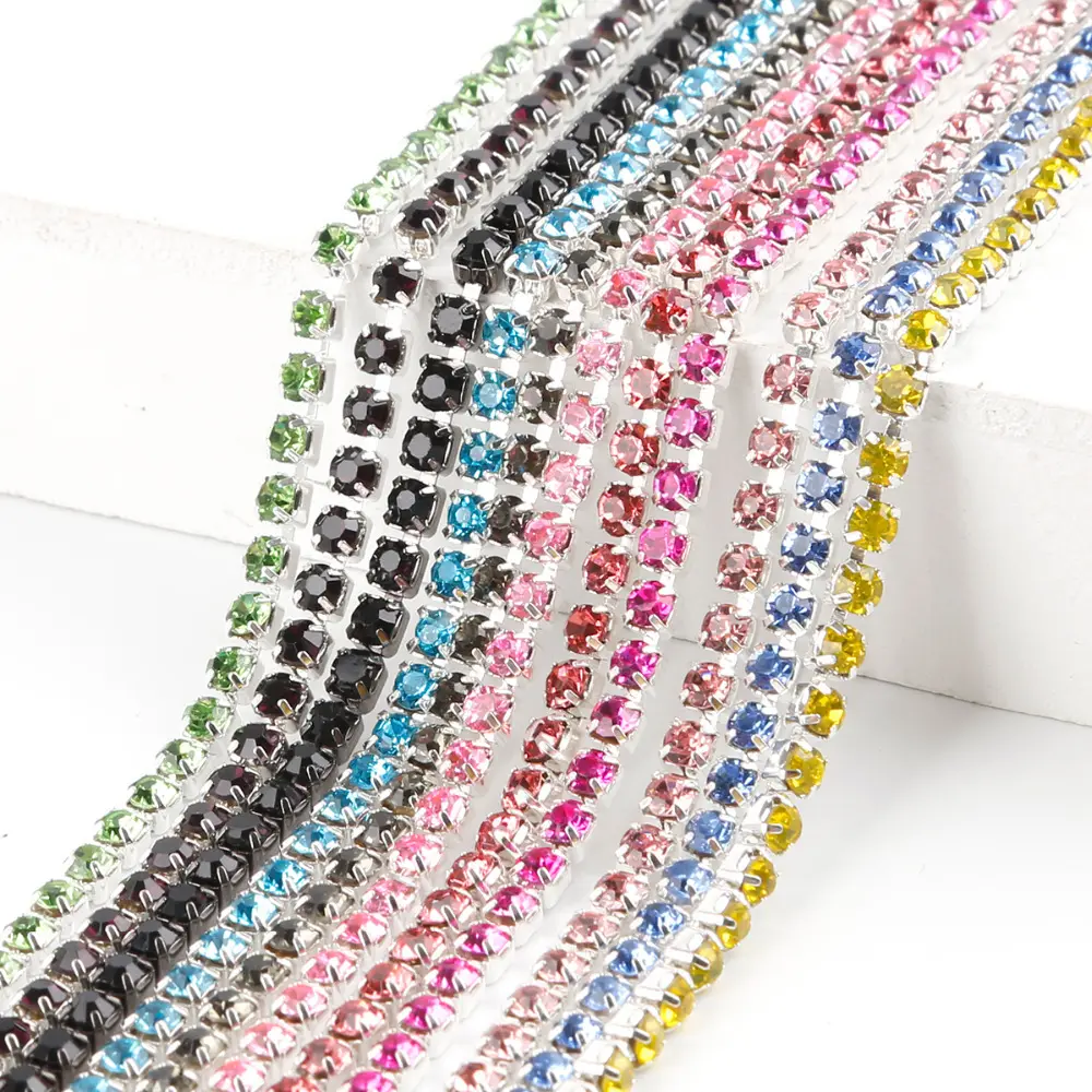 Offre Spéciale bijoux accessoires cristal strass chaîne chaîne strass cristaux strass chaîne coupe garniture or