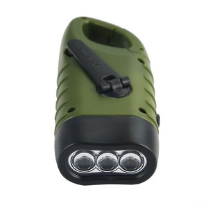 Năng lượng mặt trời PC cơ thể ngọn đuốc tay-cranked Đèn pin ánh sáng mạnh mẽ đèn pin - Product Image 4