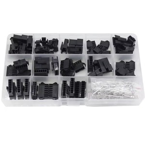 SM2.54 kitleri 33 takım kiti kutuda 2p 3p 4p 5p 6p 7p <span class=keywords><strong>8p</strong></span> 2.54mm Pitch kadın ve erkek başlık konnektörler adaptör
