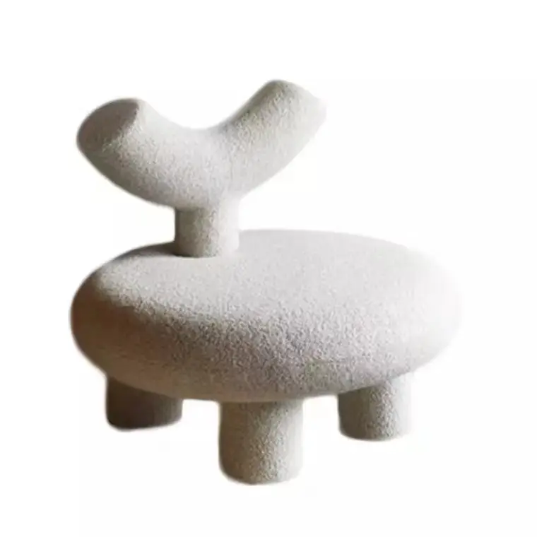 Chaise de canapé de forme spéciale nordique tabouret de canapé pour enfants tabouret d'agneau créatif designer rouge réseau