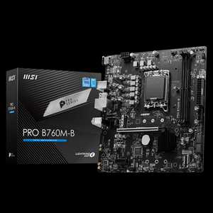 İki DDR5 DIMM yuvasına sahip olan MSI PRO B760M-B LGA 1700 soketi, çift kanallı bellek teknolojisini destekler.