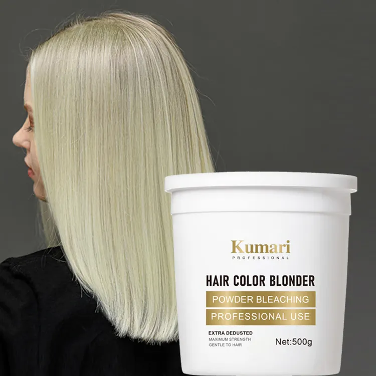 El mejor fabricante de polvos orgánicos para blanquear el cabello ofrece polvo Rubio decolorante blanqueador a granel