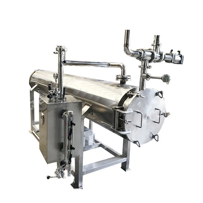 Endüstriyel tübüler meyve sterilizatör bira pastörize süt dondurma için içecekler pastörize makinesi