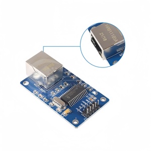 Modulo di rete ENC28J60 grande scheda scheda piccola interfaccia SPI microcontrollore Ethernet scheda di sviluppo modulo di supporto