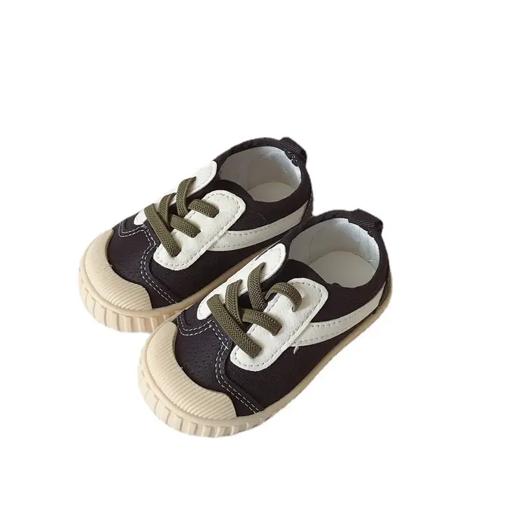 Ivy41216A-zapatillas de deporte informales para niños, zapatos de lona sin cordones de diseño coreano para niños, venta al por mayor