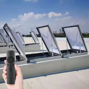 מכירה חמה עמיד למים חשמלי אלומיניום זכוכית גג סקיילייט עליון גג סקיילייט פתוח
