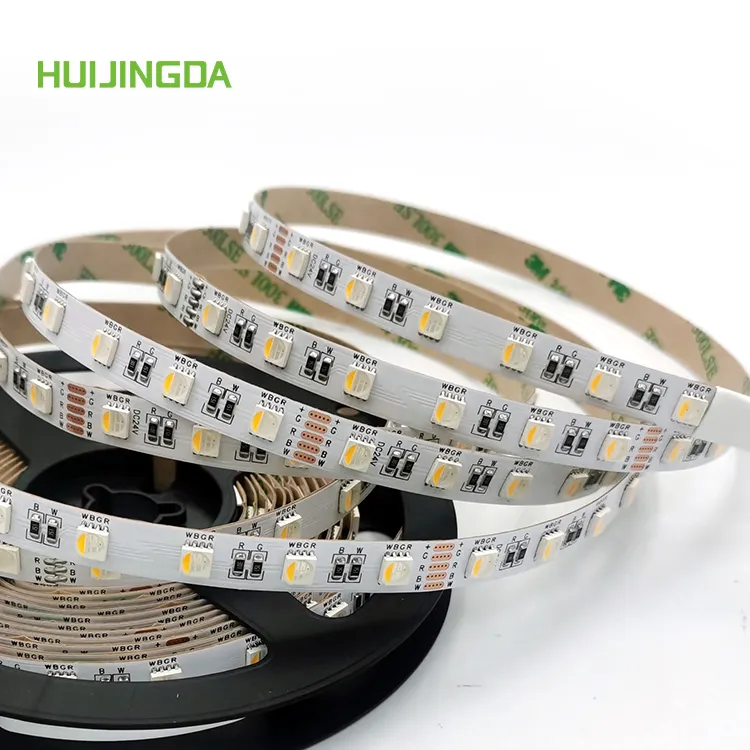 Vente en gros 10mm PCB 24V 5M 5050 SMD RGBW ip20 Bande LED flexible/Bande lumineuse intelligente