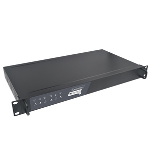 Receptor de vídeo rtsp rtmp udp, decodificador de vídeo vga, 1u h265 4k hdmi/sdi/vga