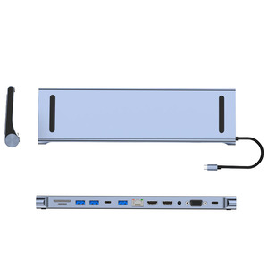 12in1 BYL-2003U2コンピューターエクステンダータイプCUsbハブスマートアダプターラップトップ用複数ポート - Product Image 1
