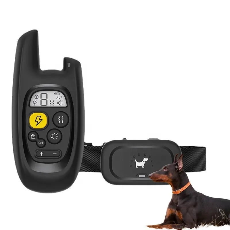工場卸売IPX7レベル防水ビープ振動衝撃耐久性と充電式スマート自動犬アンチバーキングカラー