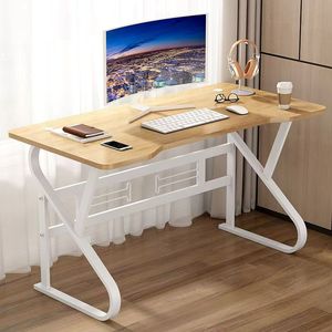 Gran oferta, escritorio de ordenador de madera Simple moderno, mesa Anticolisión de Metal, escritorio de estudio moderno, escritorios de ordenador de oficina - Product Image 4