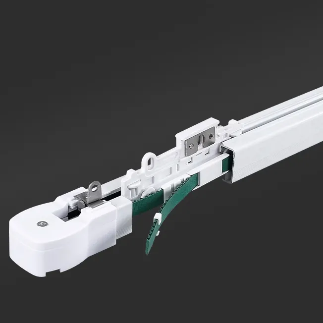 Manufacturer Heavy Duty Ceiling Smart System Motorized Curtain Motor And Track Aluminum Electric Extendable Curtain Rail Track