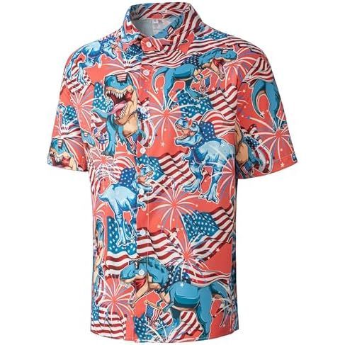 Drapeau américain dinosaure