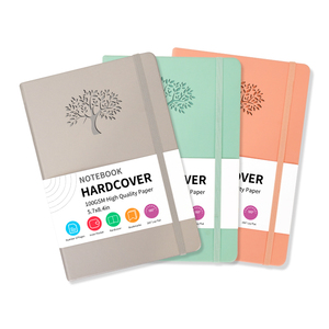 Venta al por mayor logotipo personalizado planificador Tapa dura A5 escuela impresión promoción diario PU cuaderno de cuero con correa elástica - Product Image 6