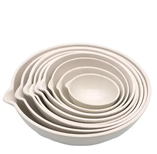 Loikaw 35 ~ 5000mm plato de crisol de evaporación de cerámica de alúmina Uso de laboratorio plato de crisol de porcelana esmaltada