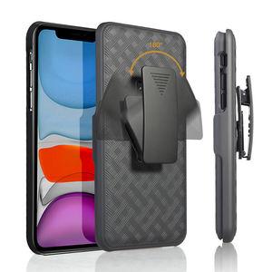 IPhone 12 Pro Mini için dönebilir klip braketi telefon kabuk ile dokuma desen cep telefonu kılıfı - Product Image 3