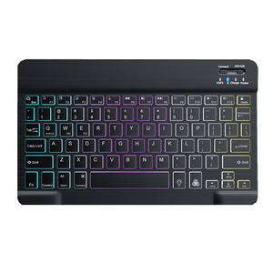 Alla rinfusa senza fili Mini tastiera ricaricabile BT tastiera retroilluminata portatile muta tastiera Mouse Combo - Product Image 1
