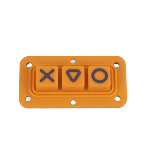 3 chiavi foro PCB bordo in Silicone tastiera in gomma membrana tastiera interruttore sovrapposizione con connettore per sistema di controllo industriale - Product Image 1