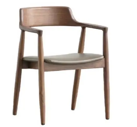 Высококачественный обеденный стул с подлокотником на спине, деревянный обеденный стул, роскошный обеденный стул