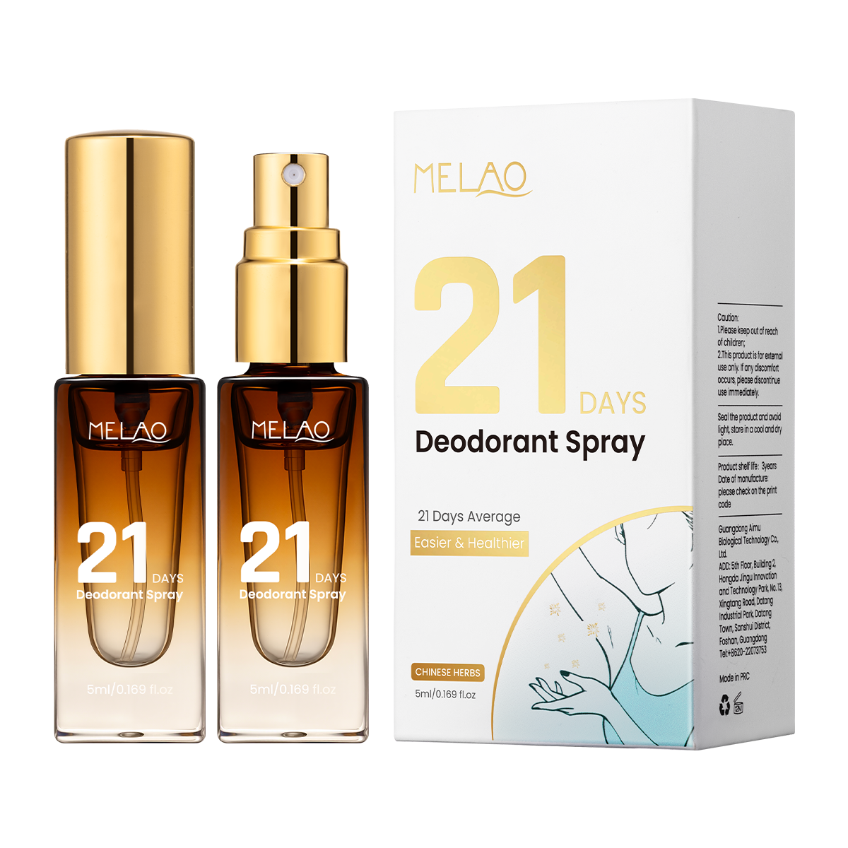 5ml 21 days Deodorant Spray