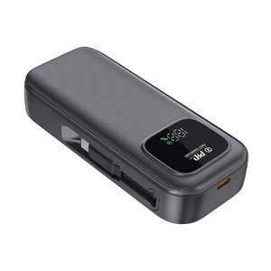 ホット販売ODM 10000mah LEDライトディスプレイカスタムロゴクイックチャージ30Wパワーバッテリーケーブル付き急速充電パワーバンク - Product Image 4