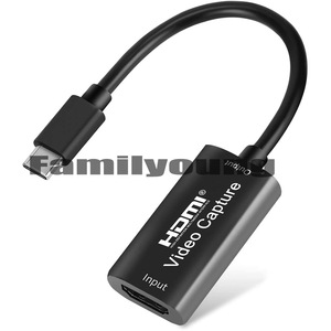 迷你高清1080P HD-MI至USB C型视频采集卡游戏录音盒，适用于电脑Youtube OBS直播流 - Product Image 2